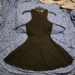 J.O.A. Black Ribbed Mini Dress